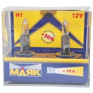 Лампа галогенная Маяк 52120 H1 12V 55W, 1