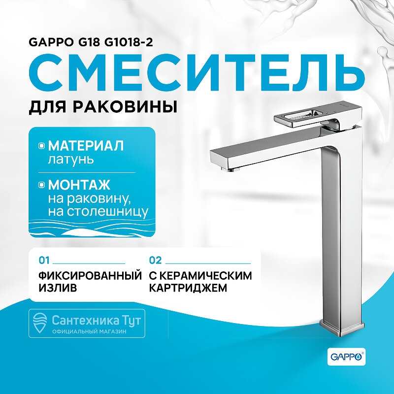 Смеситель Gappo Futura G1018-2 для раковины - фото №16