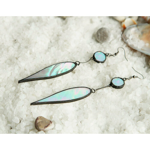 Серьги KATE SHO, стекло, желтый