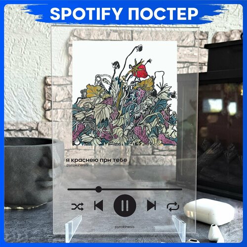Spotify poster pyrokinesis пирокинезис трек пластинка 490₽