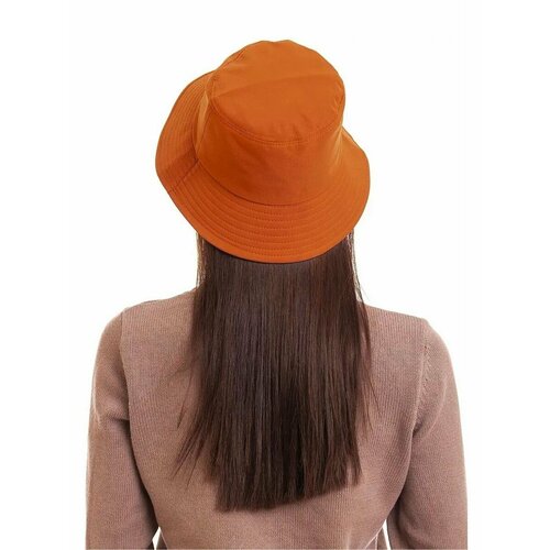 Панама , размер 52-62, оранжевый панама k106 женская дышащая шляпа для рыбаков защита 2021 летняя пляжная шапка с хвостом