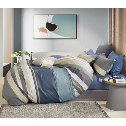 Комплект постельного белья евро сатин твил 100 хлопок 4 наволочки 6990₽