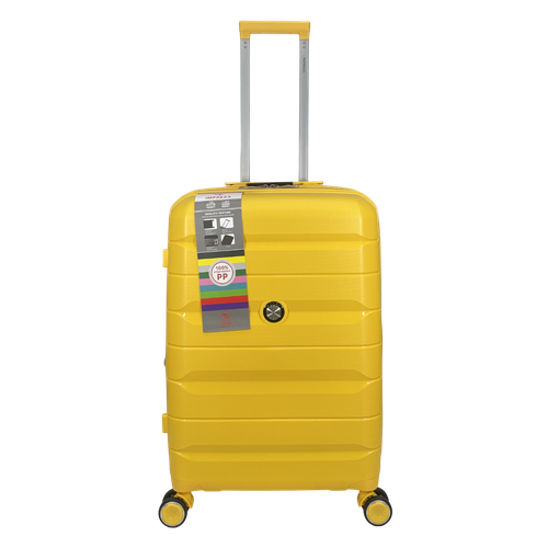 Чемодан Impreza, 80 л, размер M+, желтый чемодан impreza 79 л размер m желтый