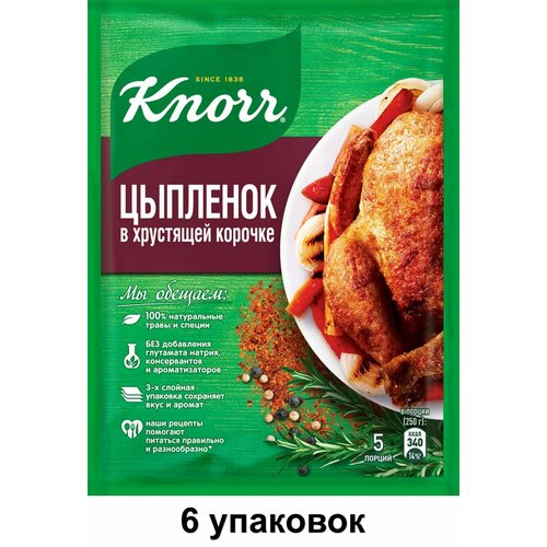 Knorr Приправа Цыпленок в хрустящей корочке, 29 г, 6 уп