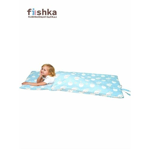 Fiishka_Co Спальник детский, 1-6 лет, голубая луна M Голубой