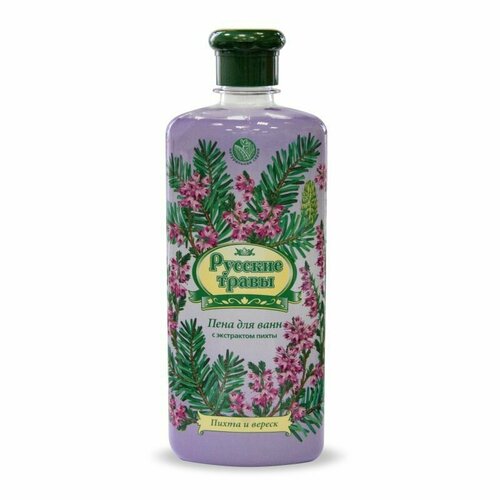Русские травы Пена для ванн Пихта и вереск, 500 мл