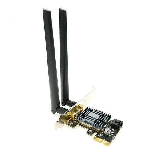 Wi-Fi PCI-E Адаптер WTXUP TX-5B22, 2.4/5 ГГц, 600 Мбит/сек, Bluetooth 4.0, 2 Внешние Антенны, Сетевая Карта для ПК, для Компьютера wi fi pci e адаптер intel 7260ac pro 2 4 5 ггц 1200 мбит сек bluetooth 4 0 2 внешние антенны сетевая карта для пк для компьютера