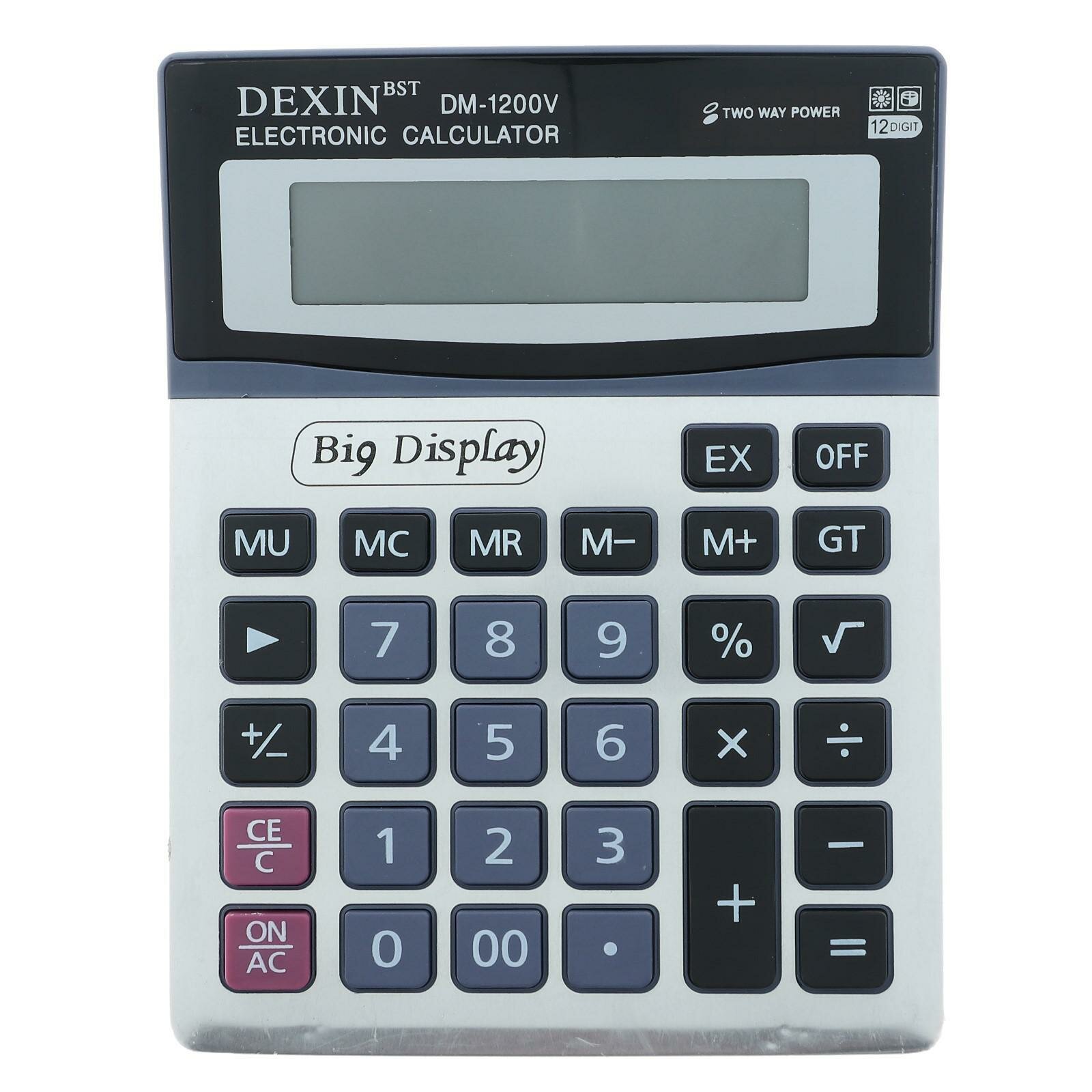 Калькулятор настольный, 12 - разрядный, DM-1200V (1шт.)