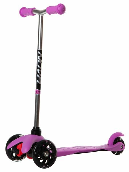 Детский 3-колесный самокат Novatrack Disco-kids Start (2020), розовый