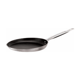 Сковорода для блинов; алюмин, тефлон; D=240, H=25, L=450, B=255мм; черный, серебрян, Paderno, QGY - 16118-24