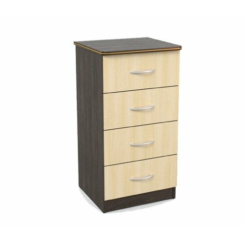 ЭКО Комод Дуэт 480 4 ящика венгедуб молочный 5910₽