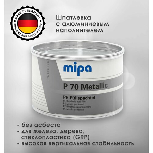 Mipa P70 шпатлевка с алюминиевым наполнителем