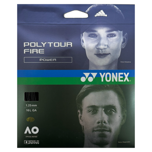 Струны Yonex POLY TOUR FIRE POWER BLACK (1.25мм / 12м)