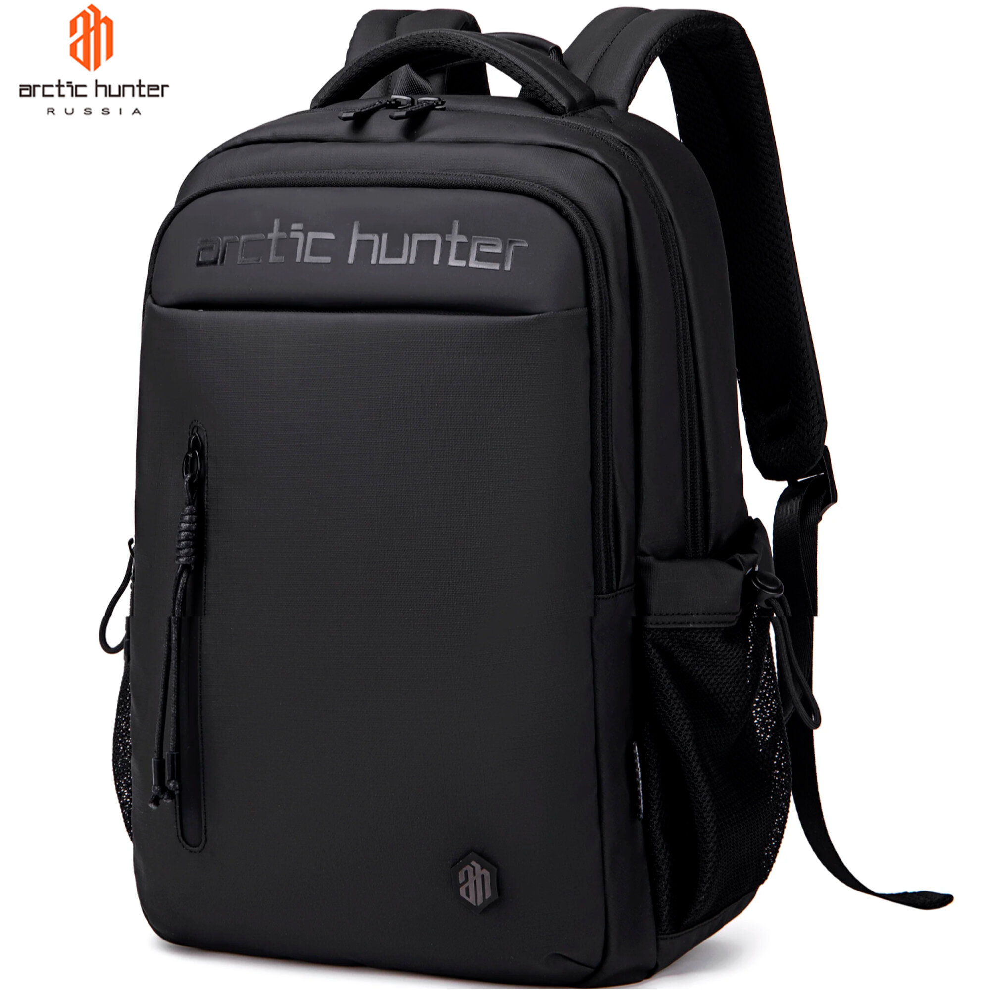 Рюкзак мужской городской, черный, повседневный, водонепроницаемый, школьный, для путешествий, для ноутбука, 21 л, Arctic Hunter