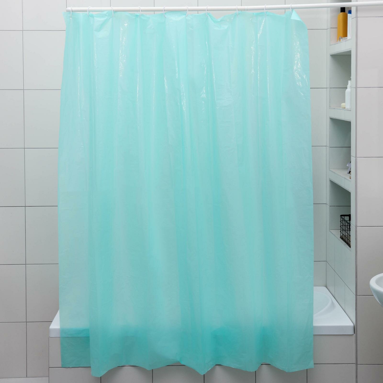 Штора для ванной комнаты, 180×180 см, цвет микс