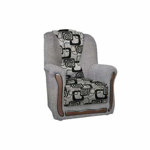 Кресло Анна-1 - Рогожка серая Кубики флок на рогожке 13510₽