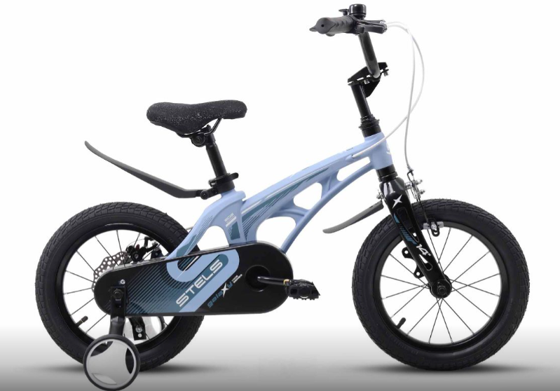 Велосипед детский 14 Stels Galaxy V010, голубой 2024