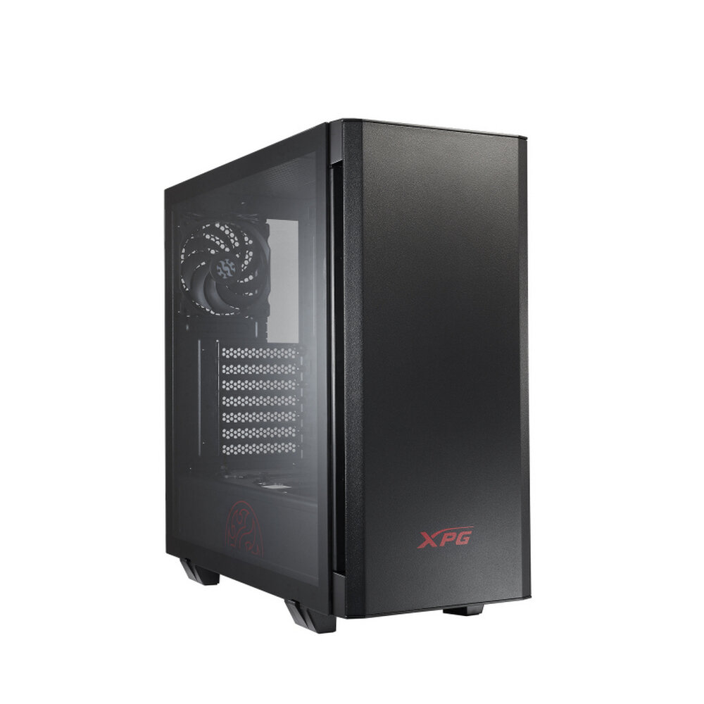 Корпус MidiTower XPG INVADER black (ATX, без БП, ARGB, 2xUSB3.2 Type-A) (INVADER-BKCWW)