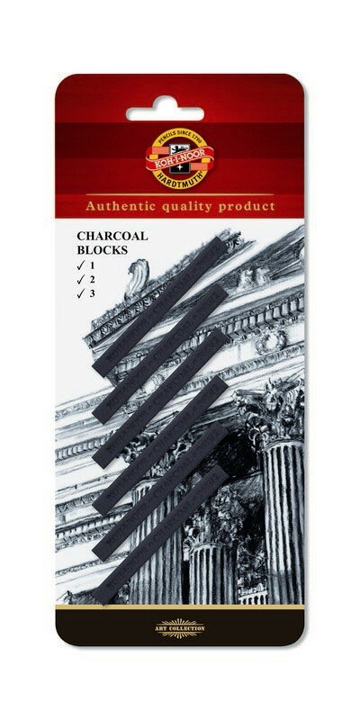 KOH-I-NOOR Уголь прессованный, 6 шт черный