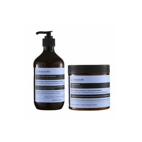 Комплект для домашнего ухода L'AMARI Delicate Shampoo 500 мл + Mask 500 мл