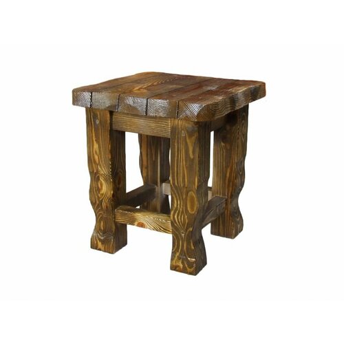 Табурет для дачи деревянный из массива сосны