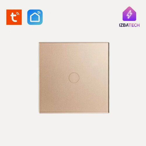 Изображение товара Умный выключатель WIFI, модуль сенсорного выключателя для рамки С нулем и без нуля, умный дом, одноклавишный, золотой