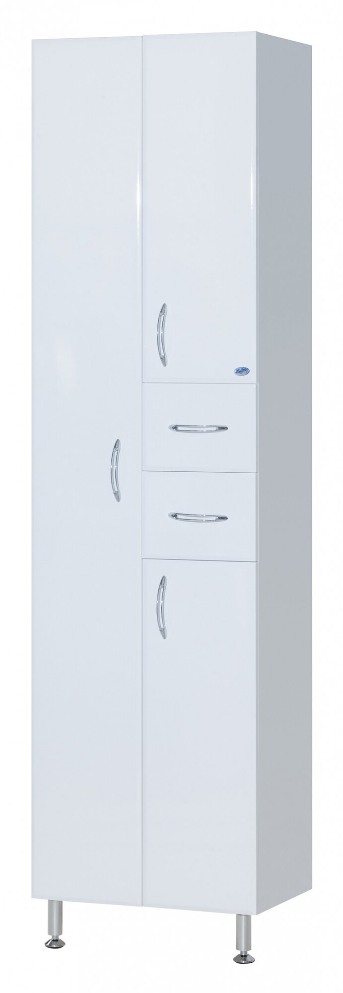 фото Шкаф-пенал Bellezza 60 2 ящика белый с б/к 4625109120013