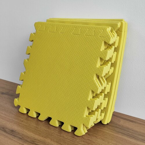 Коврик пазл мягкий 90х90 см цвет желтый 926₽
