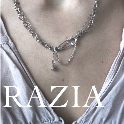 Колье, металл, стекло, искусственный камень, кристалл, пластик, длина 40 см, серебристый