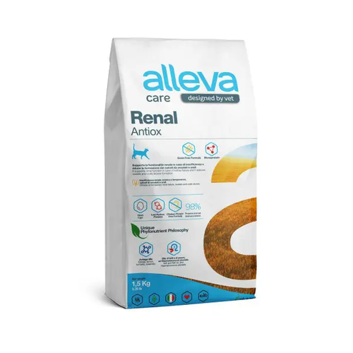 Alleva Care Cat Adult Renal-Antiox сухой диетический корм для взрослых кошек для поддержания функций почек