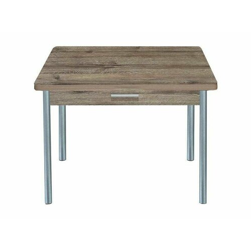 Симпл стол обеденный раскладной с ящиком / велингтон/металлик