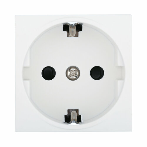 Розетка со шторками матовая поверхность Экопласт Розетка с зк со шторками LK45 белый 851404-1 339₽