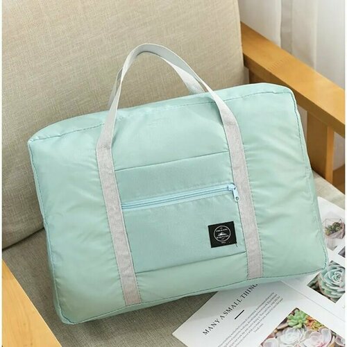 Сумка дорожная 35 л 48х32 ручная кладь голубой 394₽