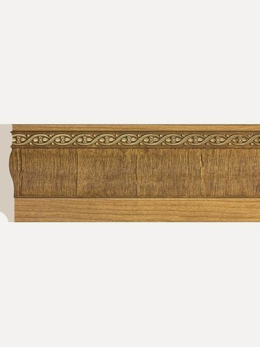 Изображение товара Плинтус потолочный Молдинг на стену декор, 1100х95х14 мм Дуб светлый - 2 шт.