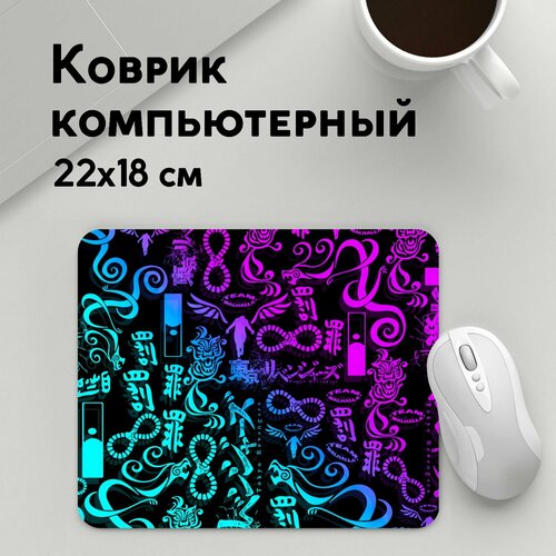 Коврик для мышки прямоугольный 220x180x3мм Токийские мстители Аниме тату токйские мстители неон 699₽