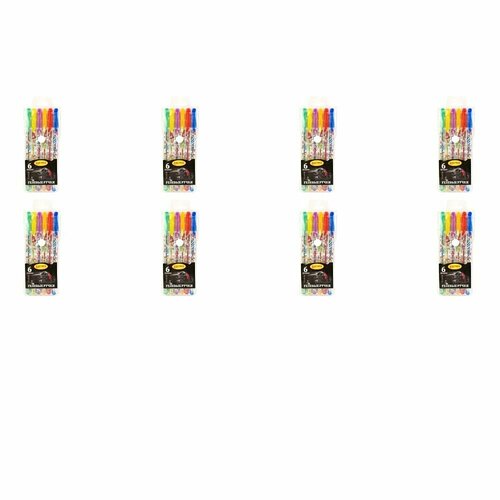 Лимпопо Набор ручек гелевых Truck, 6 цветов, 8 уп