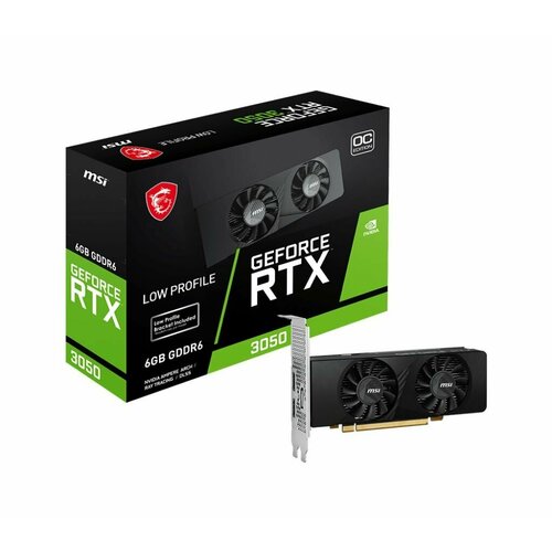 Видеокарта MSI GeForce RTX 3050 6G RTX 3050 LP 6G OC 3392400₽