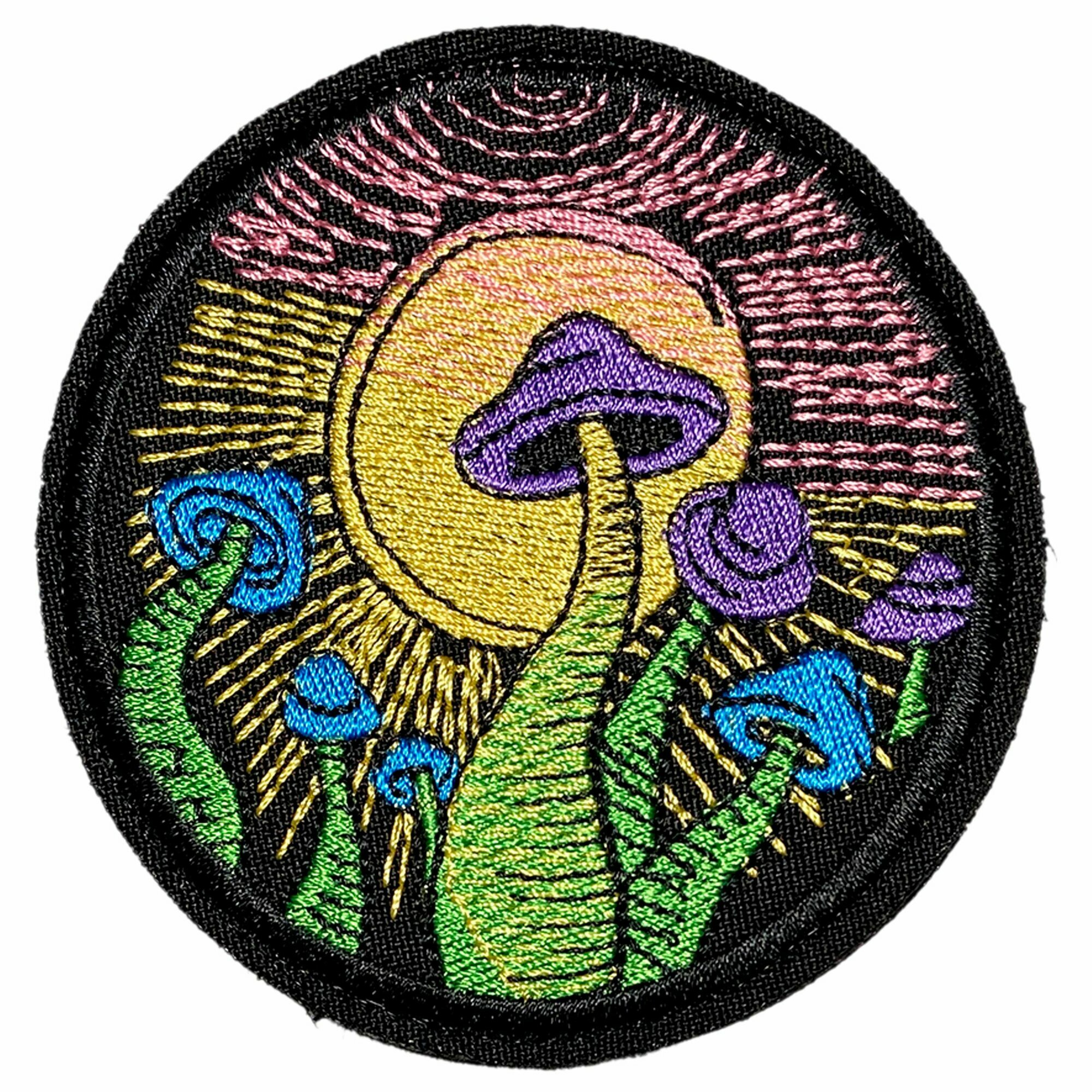 Нашивка, шеврон, патч (patch) Грибы, размер 8*8 см