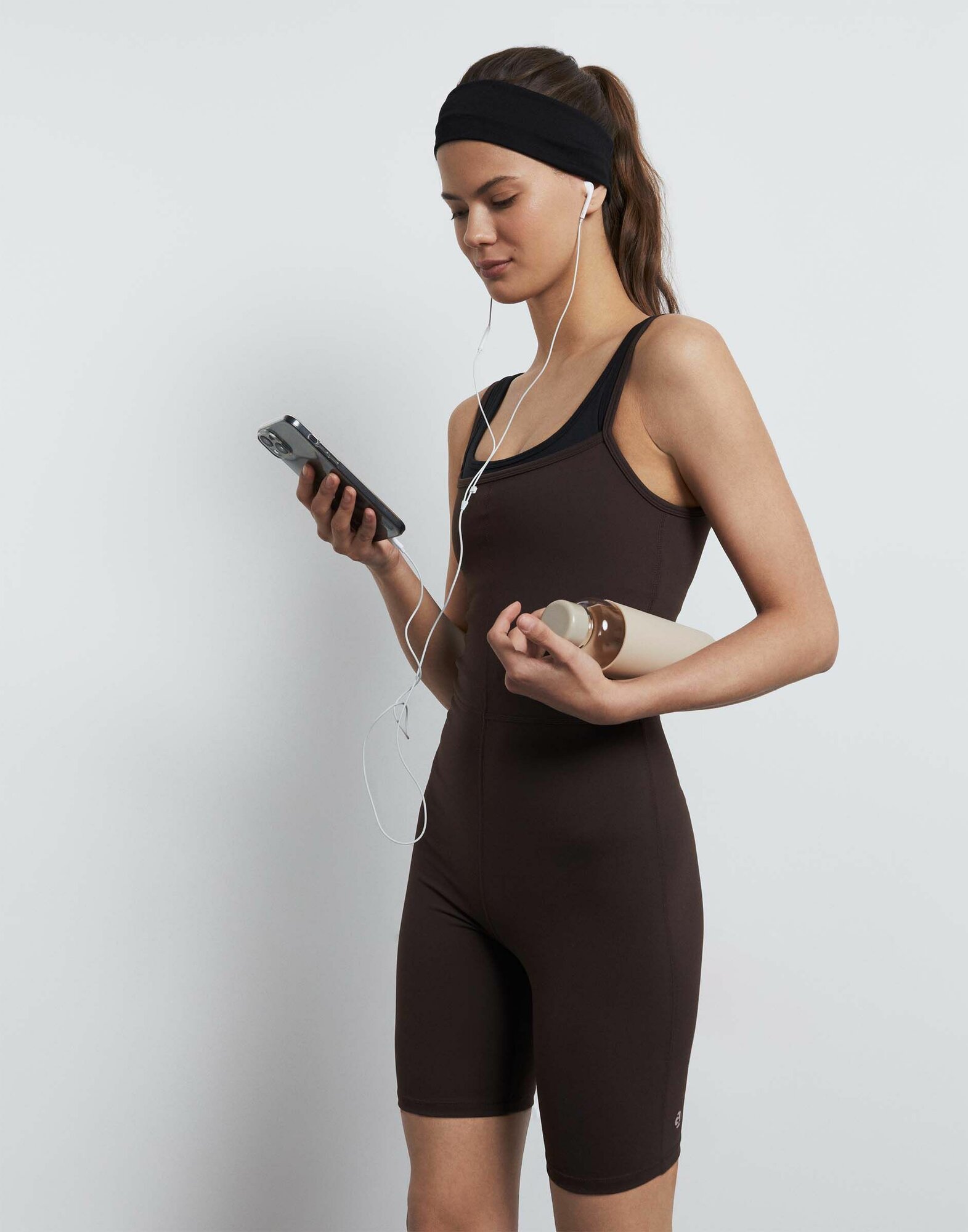 фото Полукомбинезон спортивный GRT000197 трикотаж коричневый XS/164