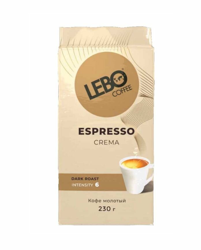 Lebo Кофе молотый Espresso Crema, 230 г