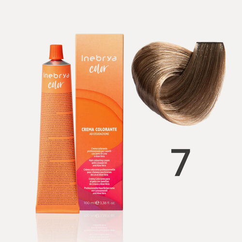 Изображение товара Крем - краска для волос профессиональная Inebrya Color Professional 7 Русый 100 мл