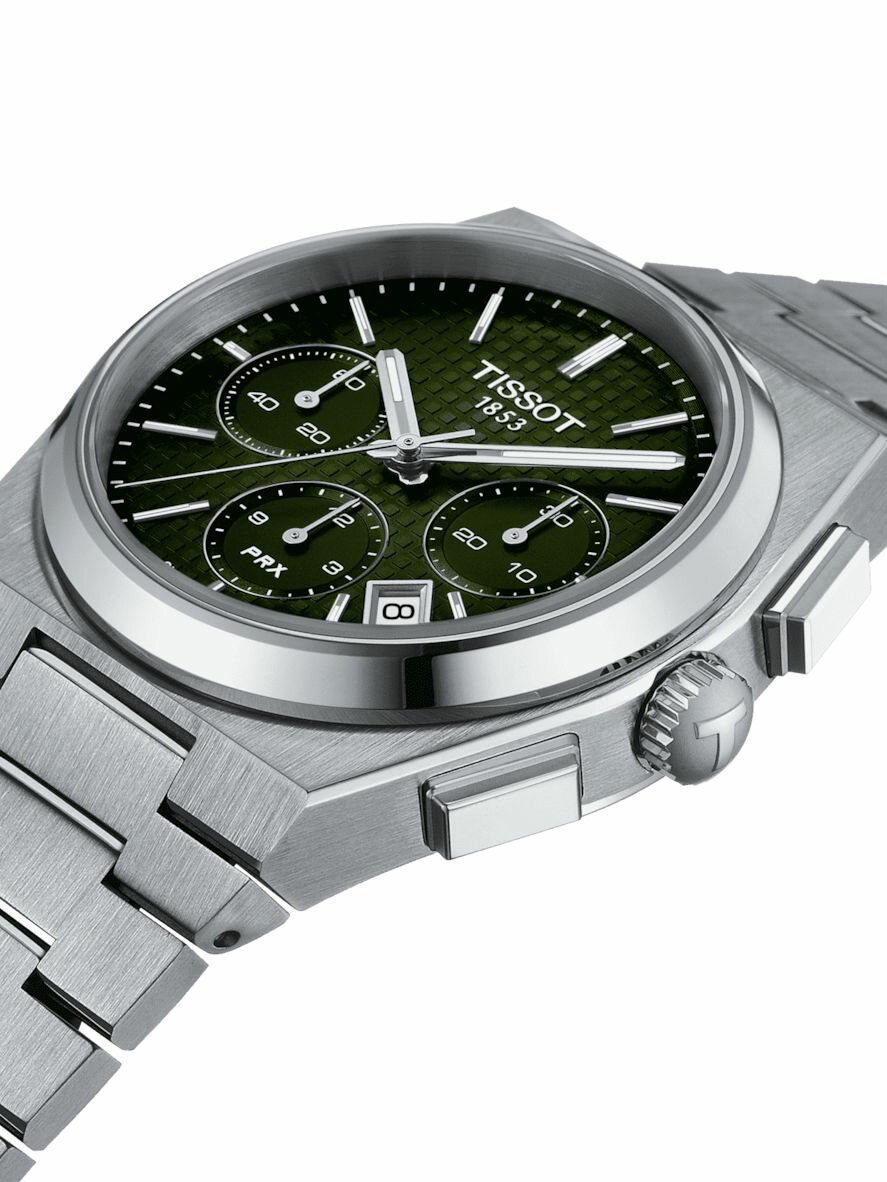 Наручные часы TISSOT, серебряный/зеленый — фото 1