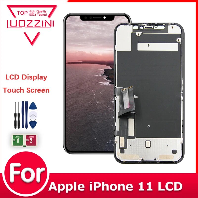 ЖК-дисплей Incell для iPhone 11, детали дигитайзера сенсорного ЖК-экрана в сборе, качество класса AAA, For 11 Incell