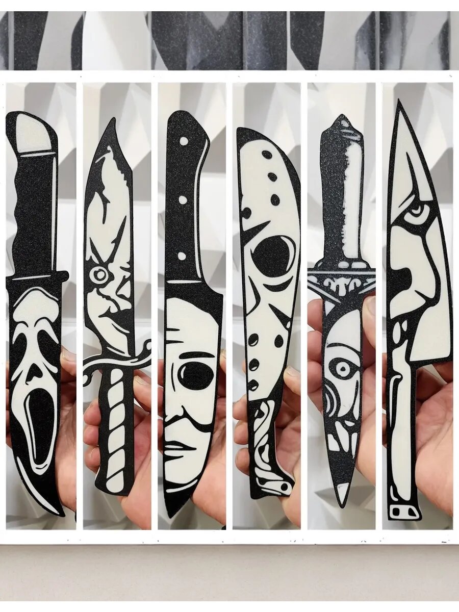 Набор Хоррор Ножей фигурок герои Ужасов — фото 1