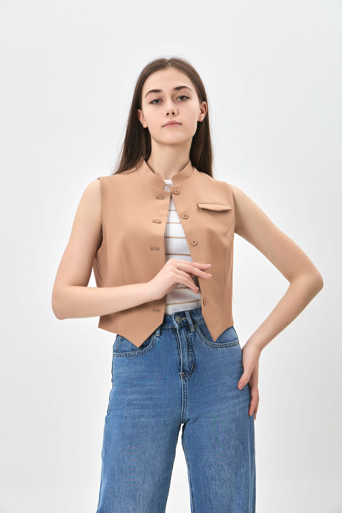 Жилет спортивный TERRA PRO, размер M, beige — фото 1