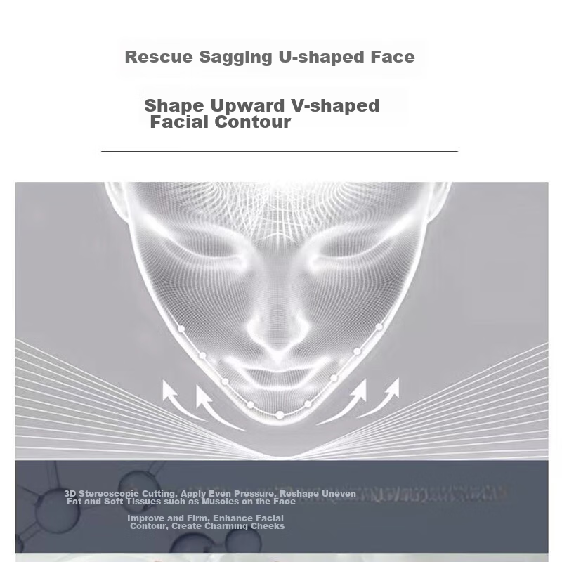 Изображение Adult Face Sculpting Mask, Facial Lifting And Tightening Device, Face-Lifting Mask, Small V-Face Slimming Bandage, Jawline Sleeve, Medical Beauty Skin