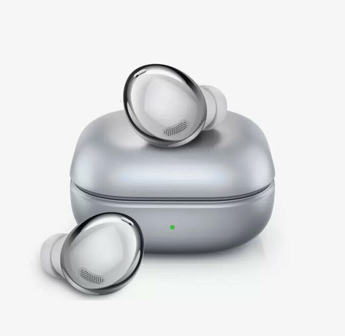Наушники беспроводные Buds pro silver TWS вакуумные Bluetooth 5.1