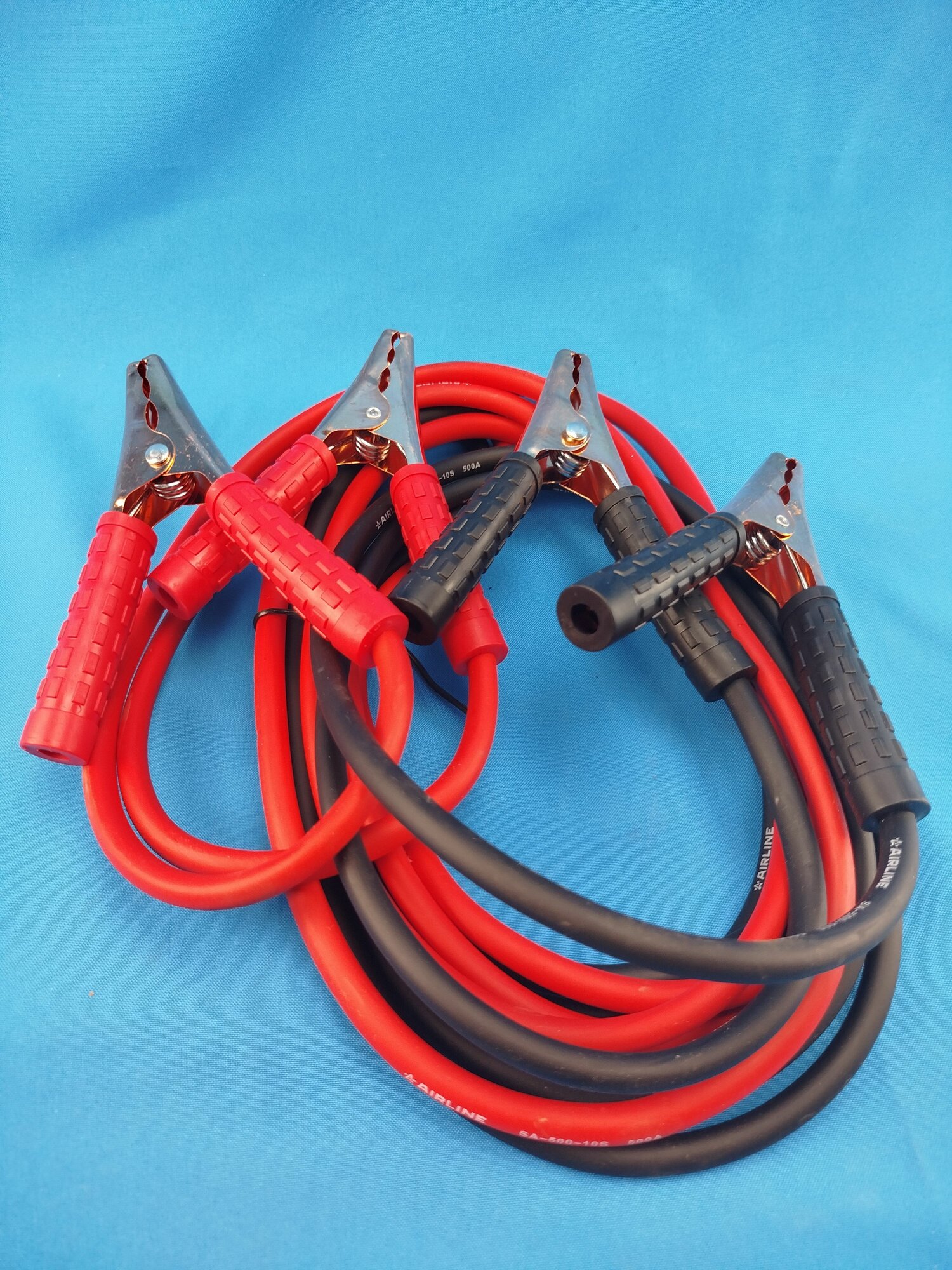 Провода прикуривания "AIRLINE" 500А (4м, 12/24В) — фото 1