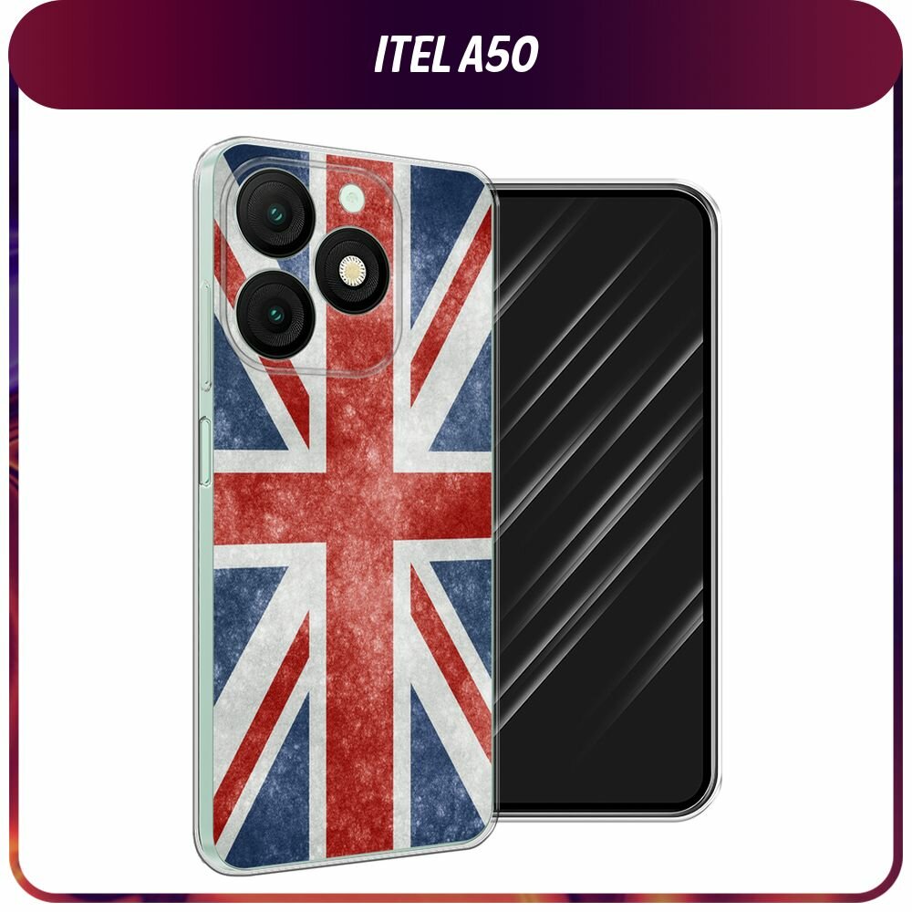 Чехол на Itel A50 / Ител А50 с принтом "Флаг Великобритании 1"
