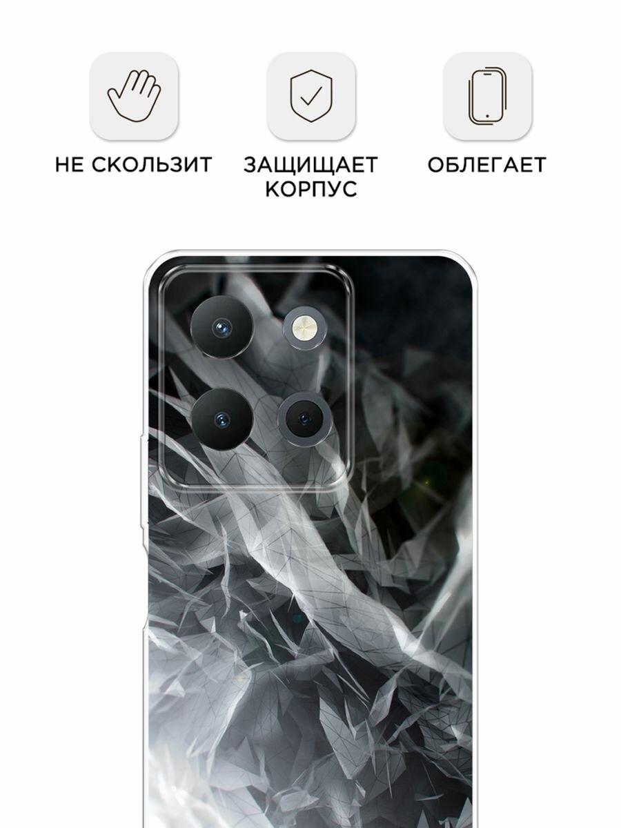 Силиконовый чехол на Vivo Y36 4G / Виво Y36 4G с принтом "Абстракция 9" — фото 1